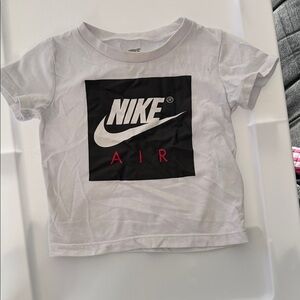 Nike Kids White and Black Air T-Shirt